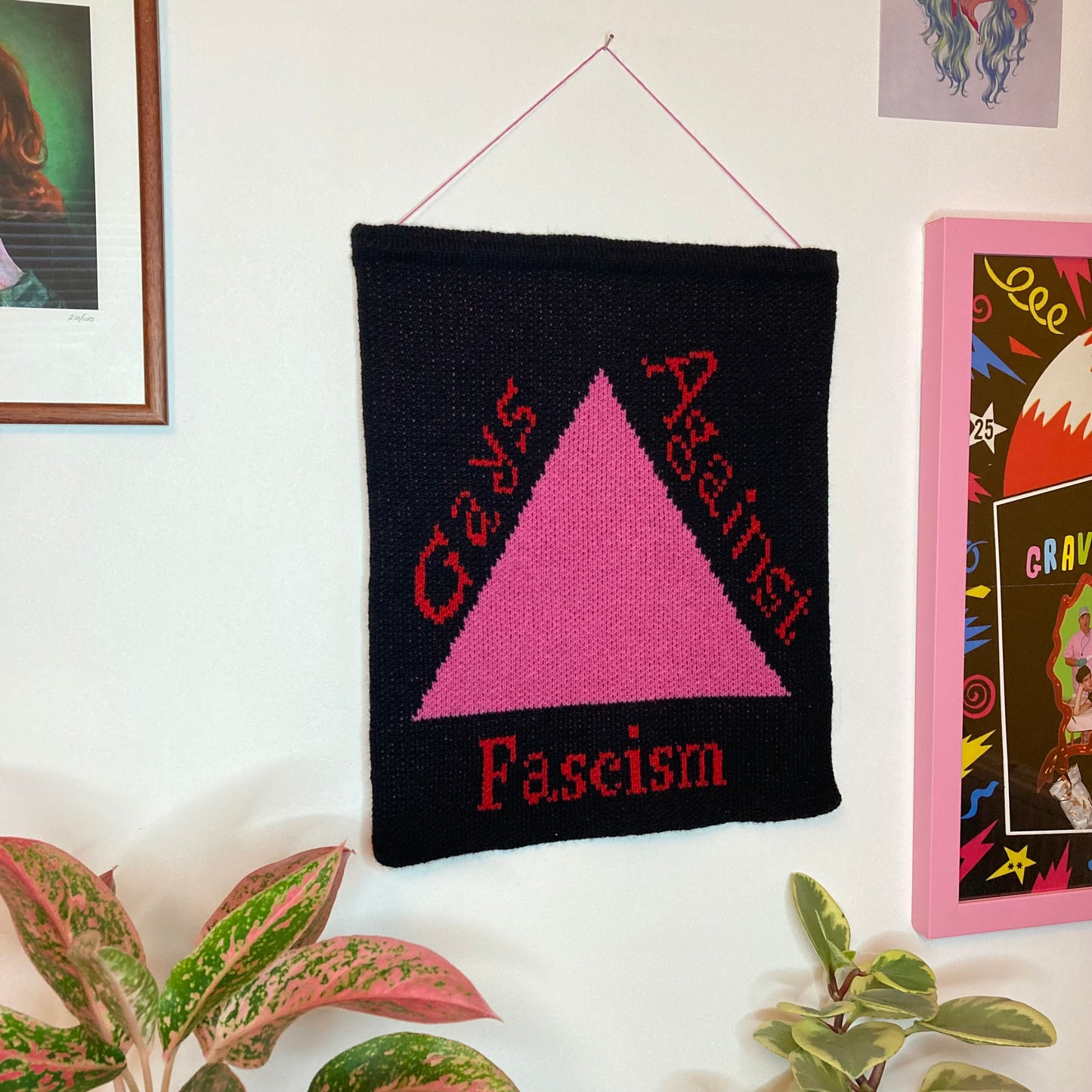 Gays against Fascism - wall banner