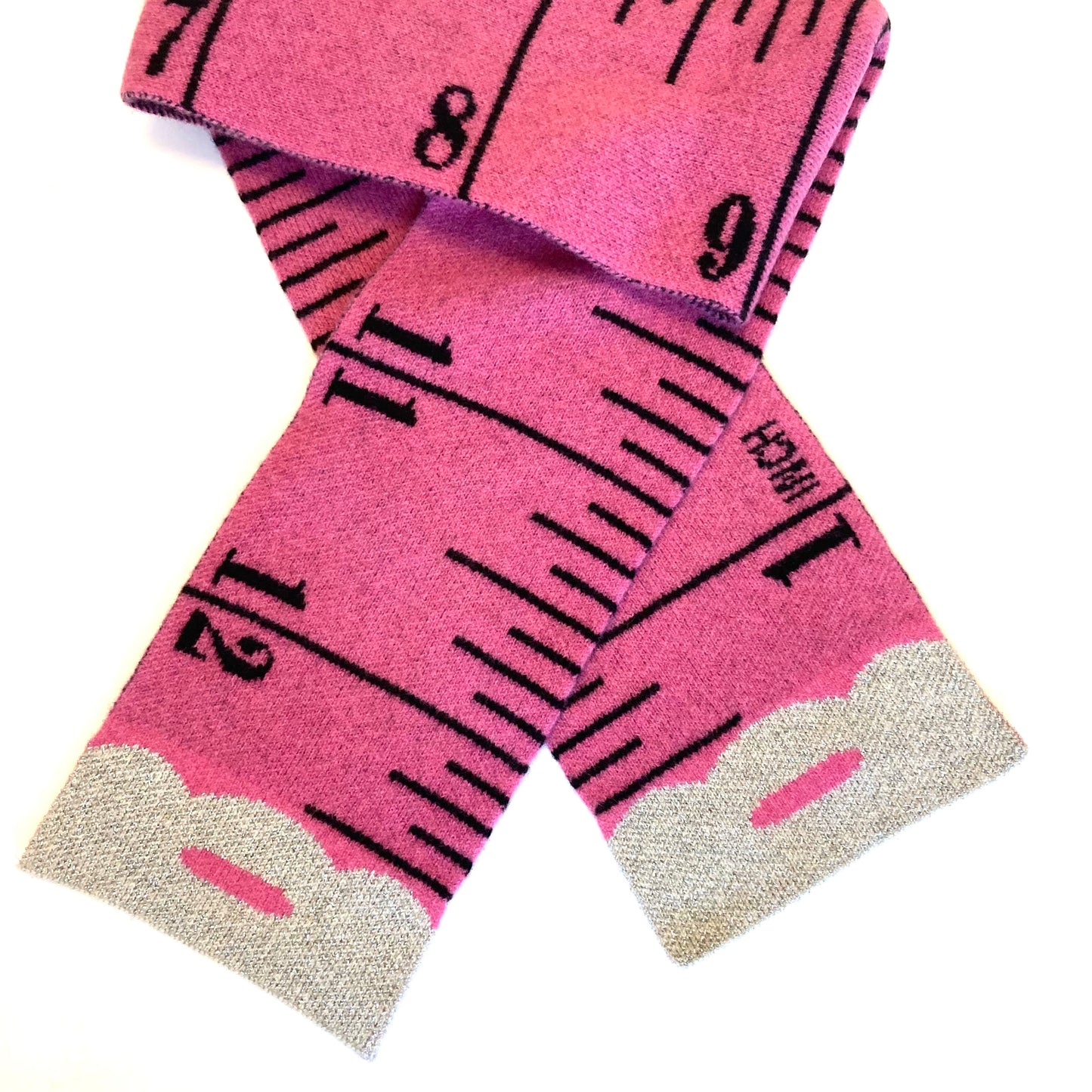 Tape Measure Scarf - PINK