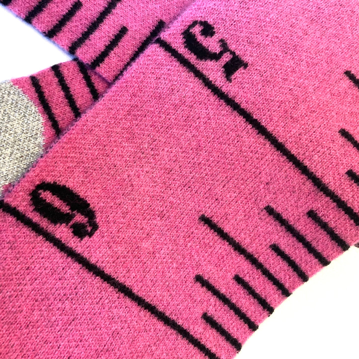 Tape Measure Scarf - PINK