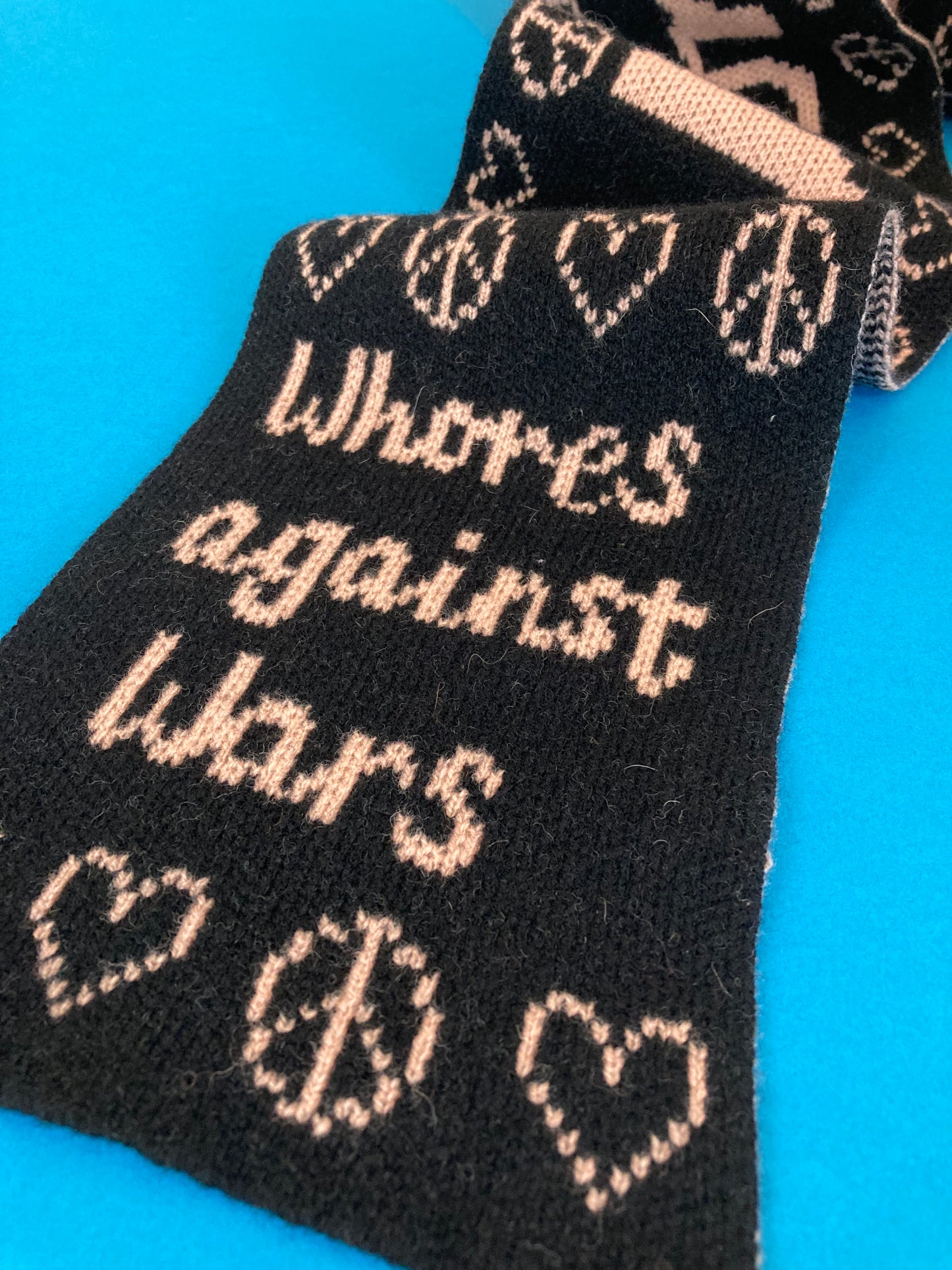 Whores against wars scarf