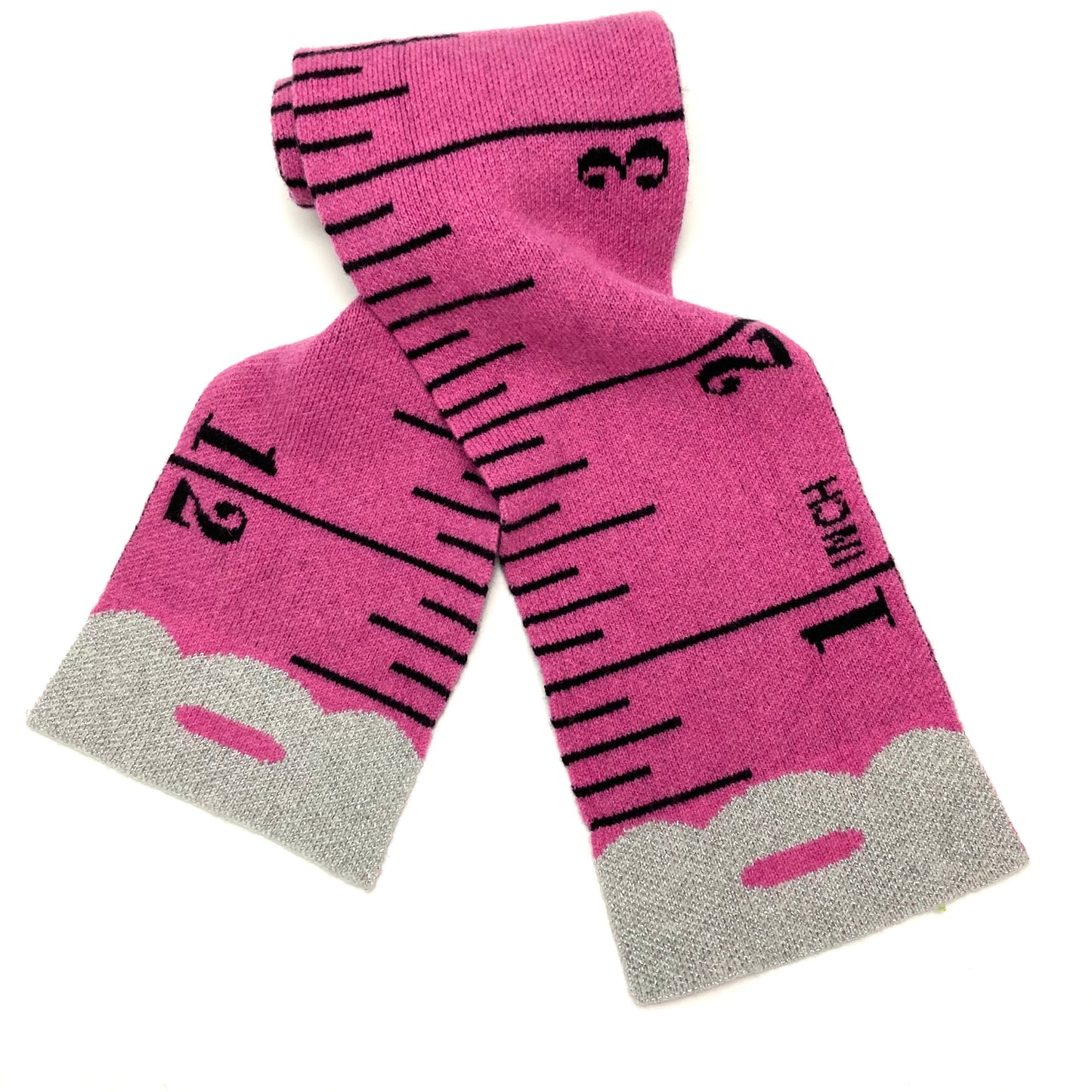 Tape Measure Scarf - PINK
