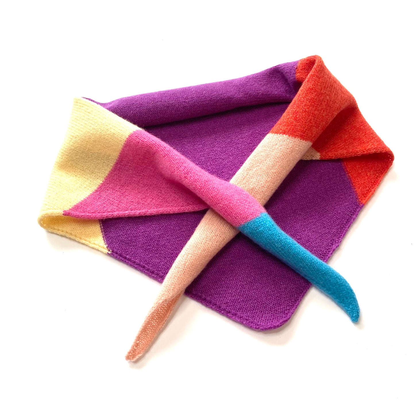 Triangle scarf - Stripey