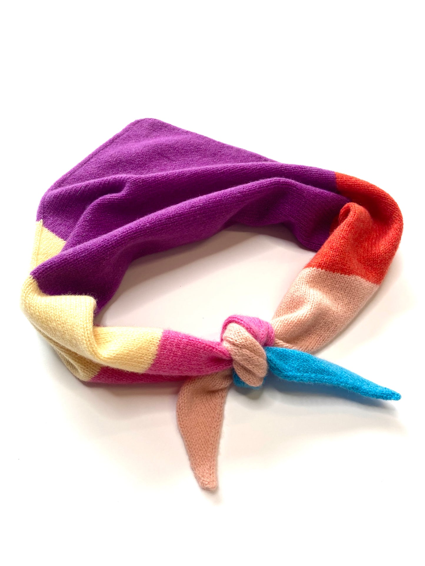 Triangle scarf - Stripey