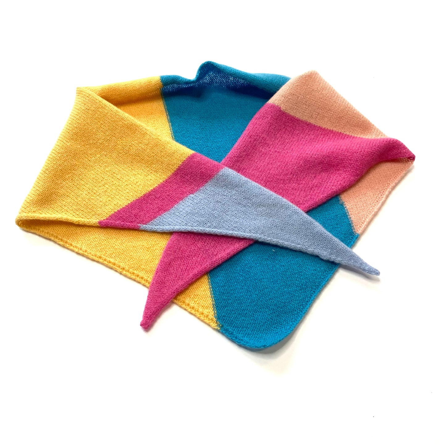 Triangle scarf - Stripey