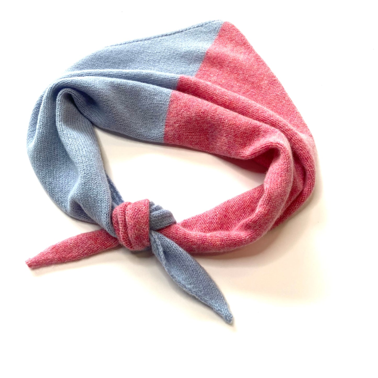 Triangle scarf - half'n'half