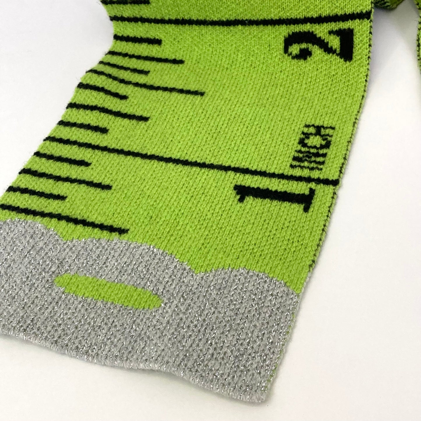 Tape Measure Scarf - GREEN