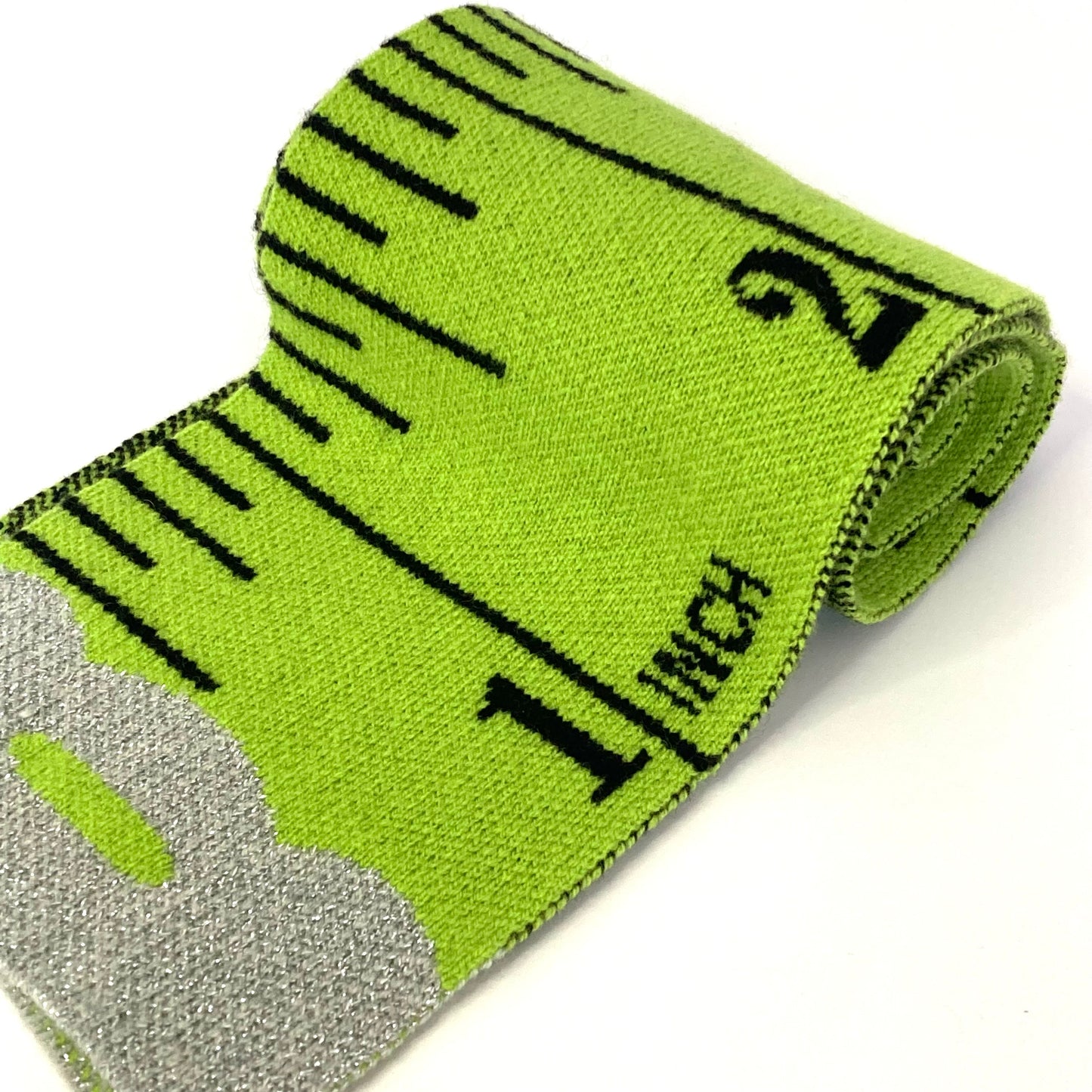 Tape Measure Scarf - GREEN