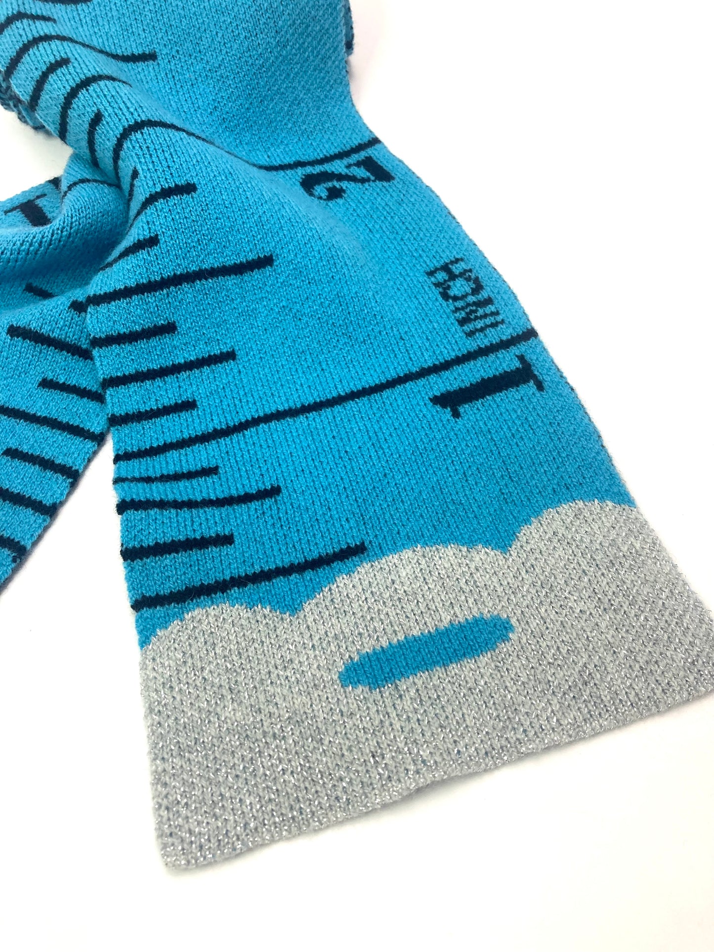 Tape Measure scarf - BLUE