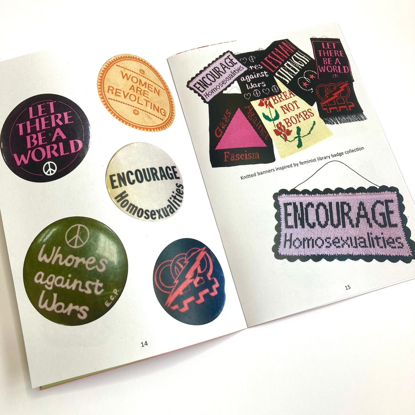 Pinning and stitching connections zine