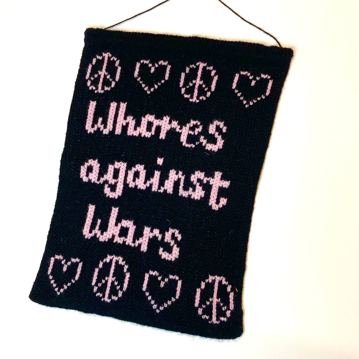 Whores against Wars - wall banner