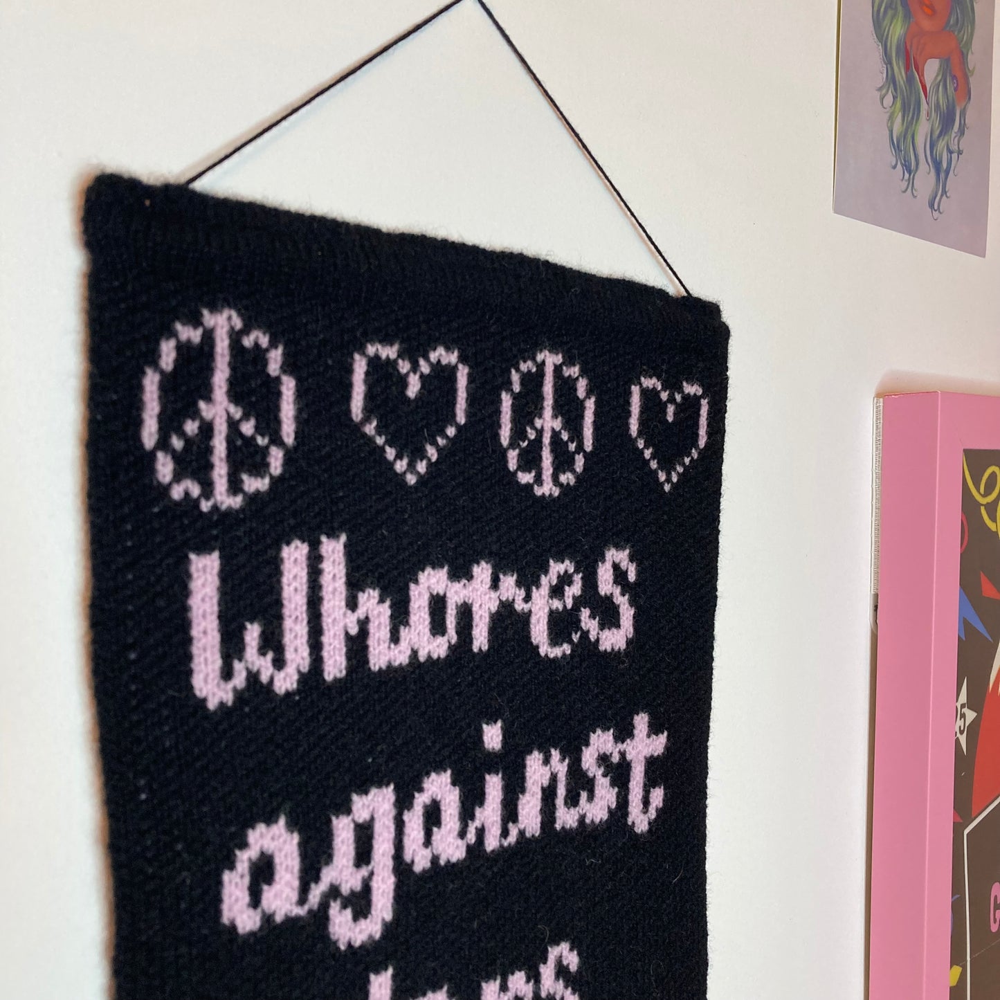 Whores against Wars - wall banner