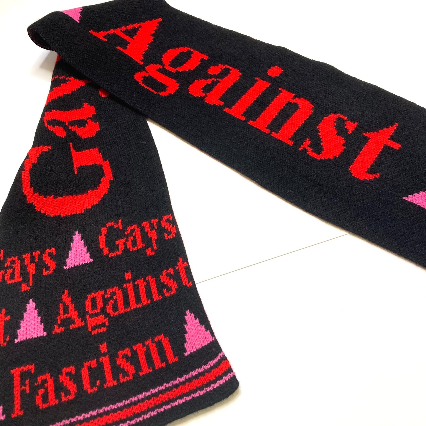 Gays against fascism scarf