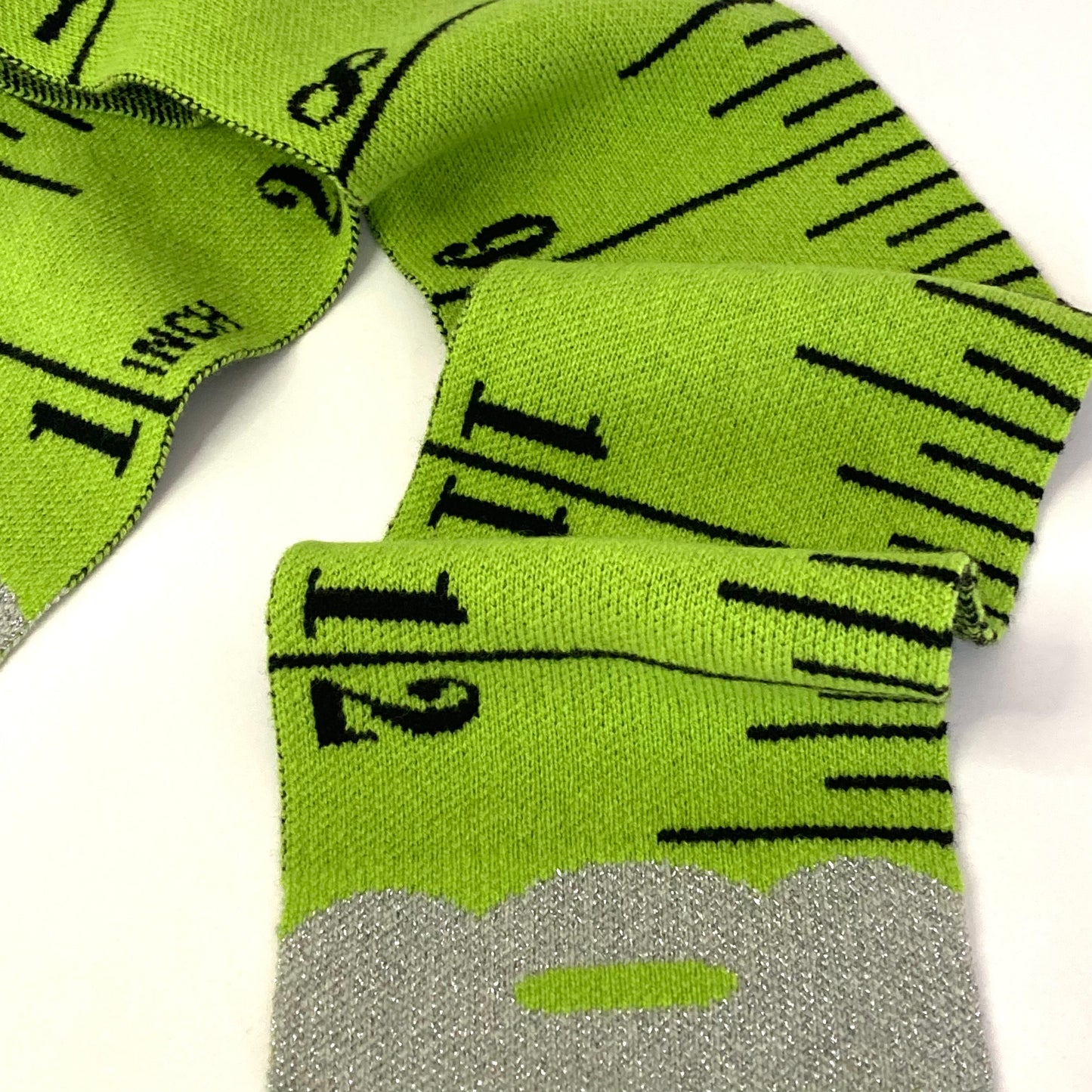 Tape Measure Scarf - GREEN